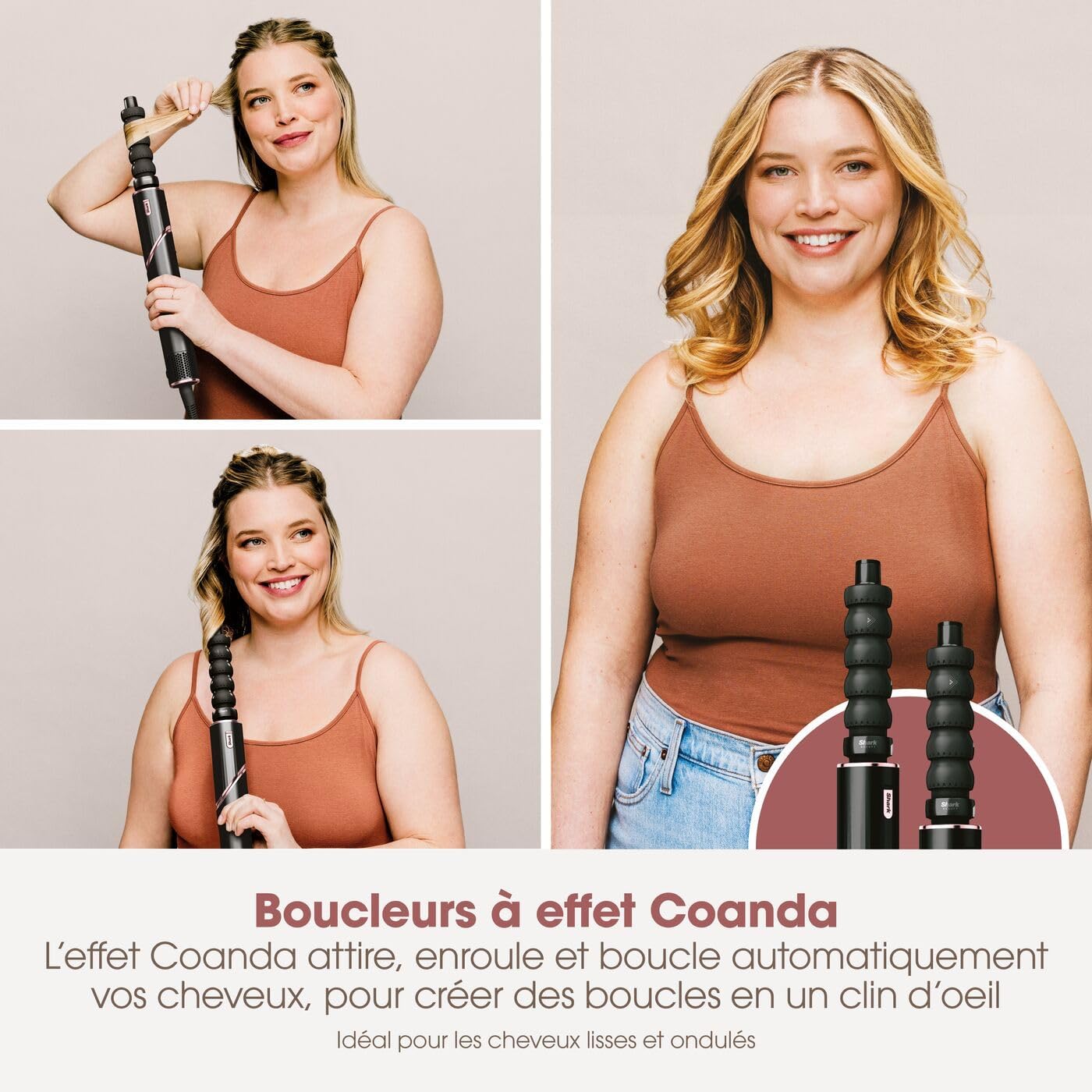 Shark - FlexStyle Air Styler - sèche-cheveux multifonction, auto-wrap, sans dommage thermique, tous cheveux