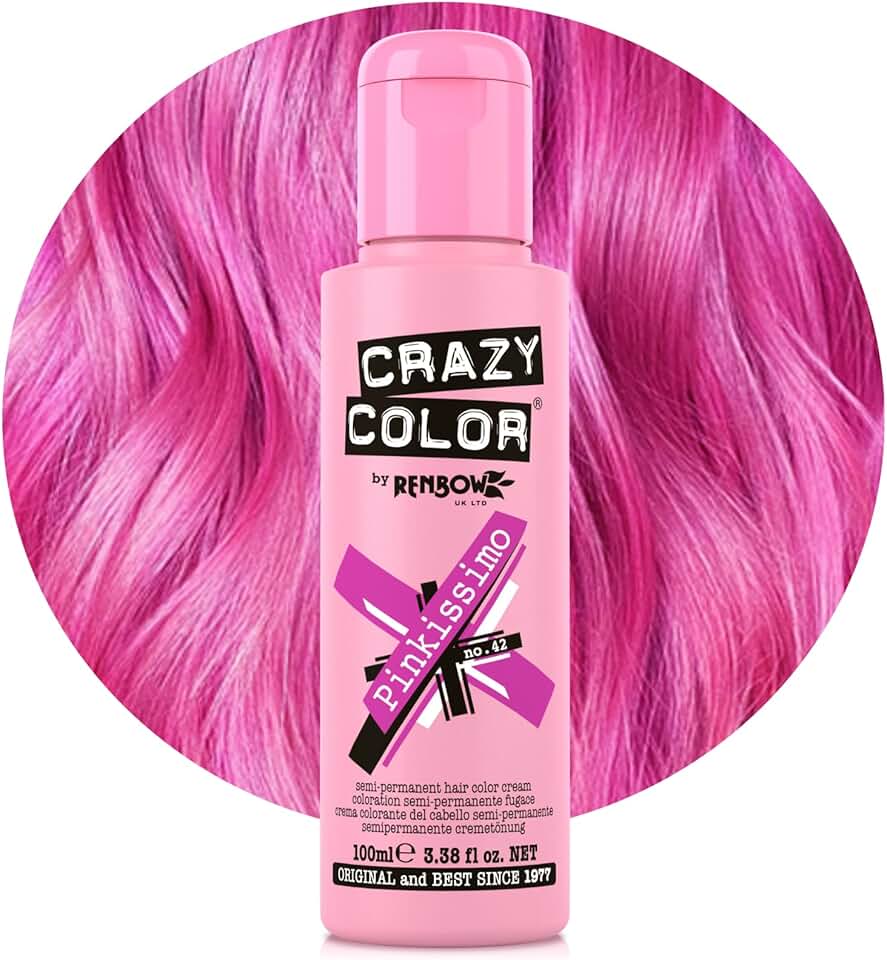 Crazy Color - Pinkissimo série - 100ml crème colorante rose intense