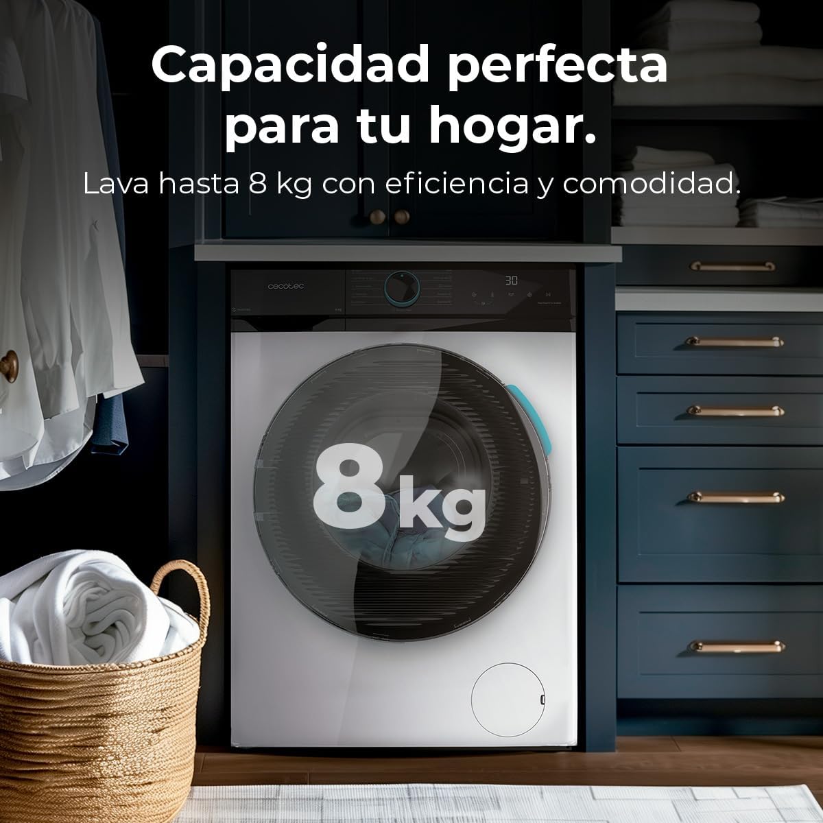 Cecotec - Bolero DressCode 8Kg 1200tr/min 11 programmes - Inverter