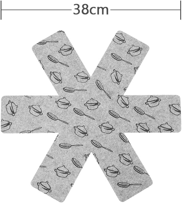 Flintronic - Protection casseroles série premium - 38cm - 8 pièces, protège-poêle anti-rayures