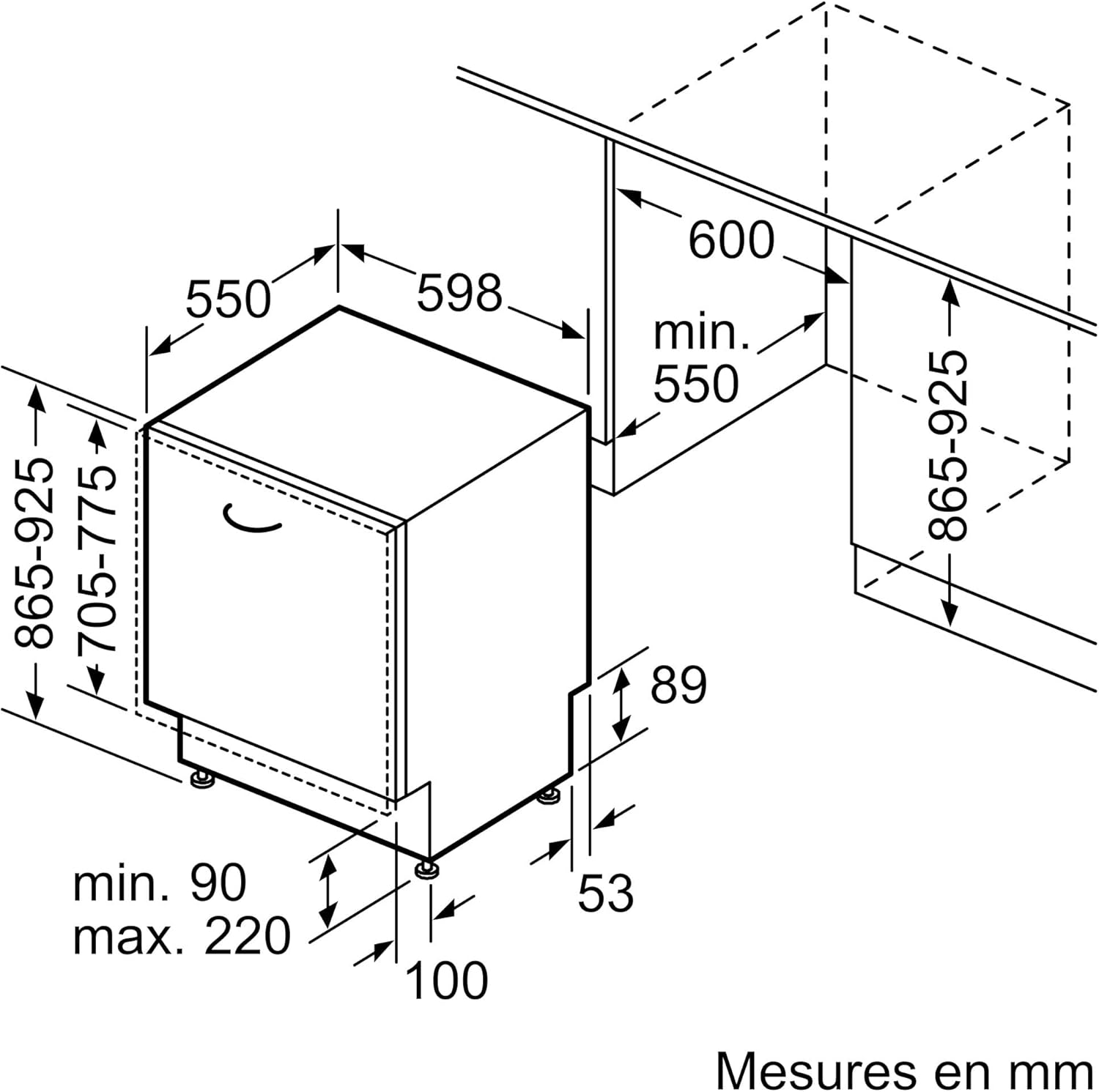 Bosch - Série 6 lave-vaisselle 60 cm XXL encastrable - SBV6ZCX10E