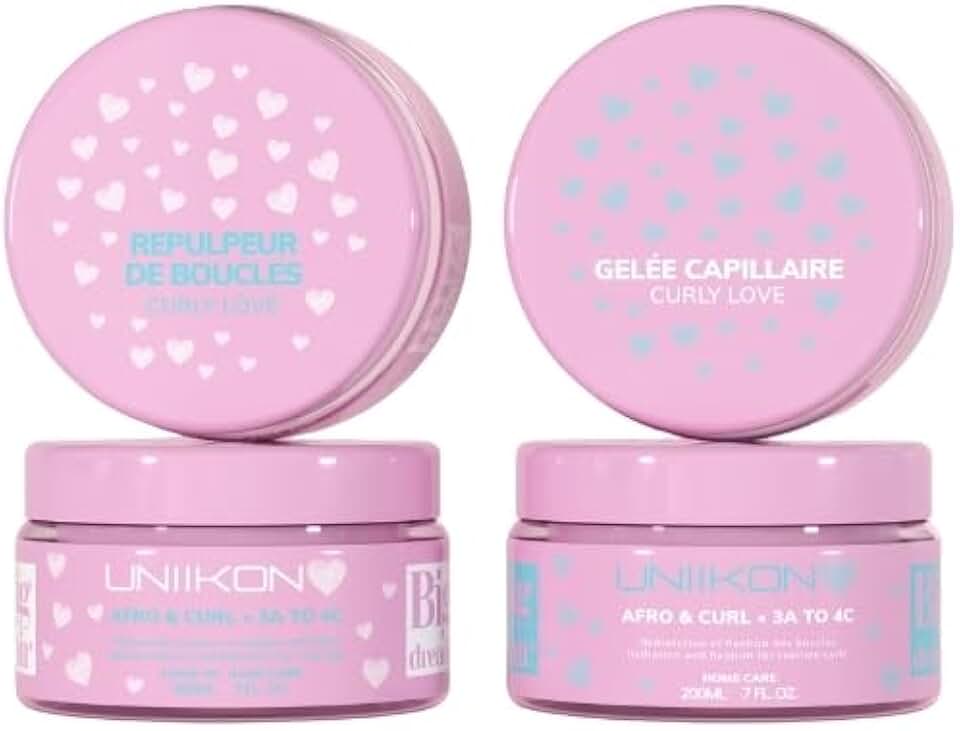 Curly Love - Duo Coffret Afro and Curl - gelée, repulpeur, brillance, cheveux bouclés