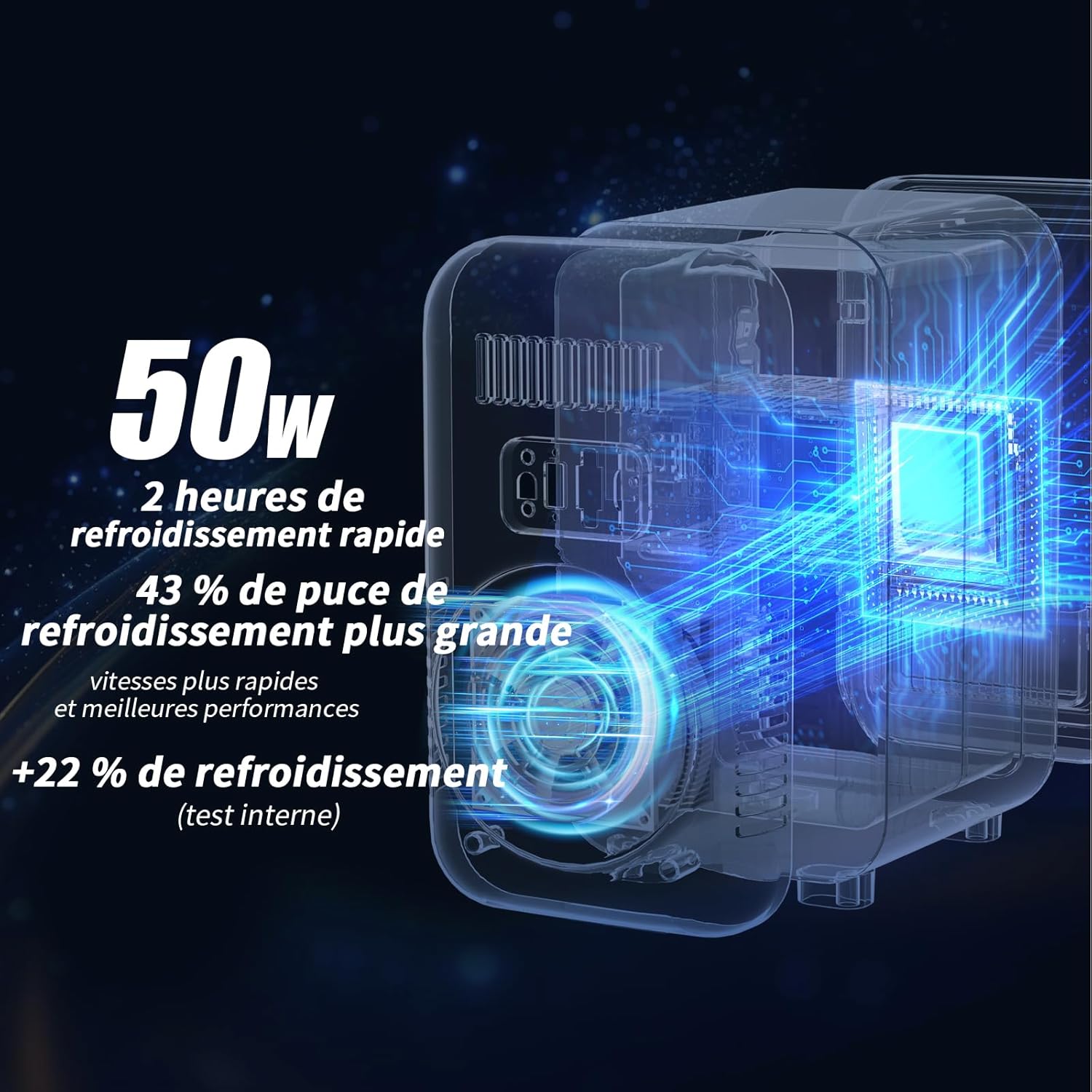 YASHE - mini réfrigérateur 6L - portable AC/DC, 8 canettes, blanc