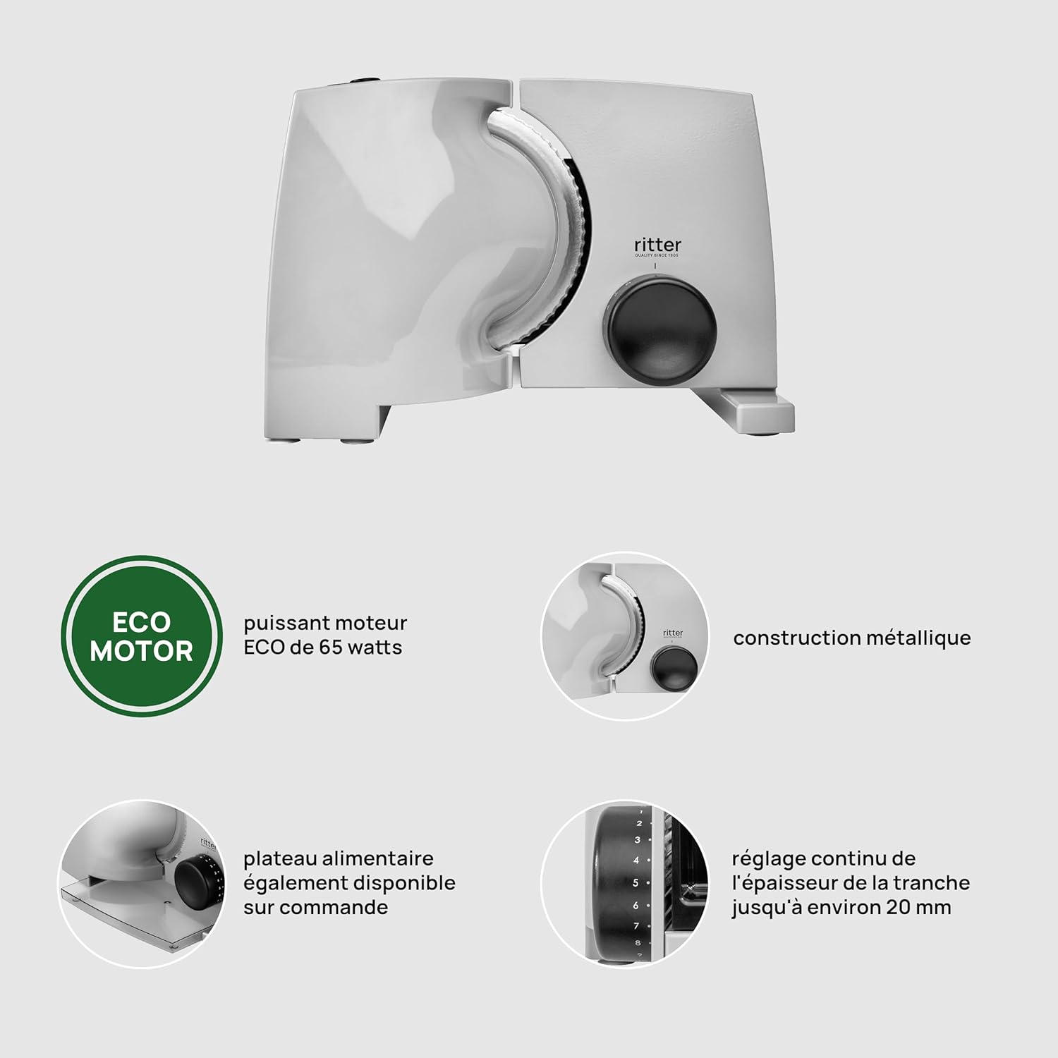 Ritter - Nova 1 - trancheuse universelle métal  thermolaqué - fabrication allemande