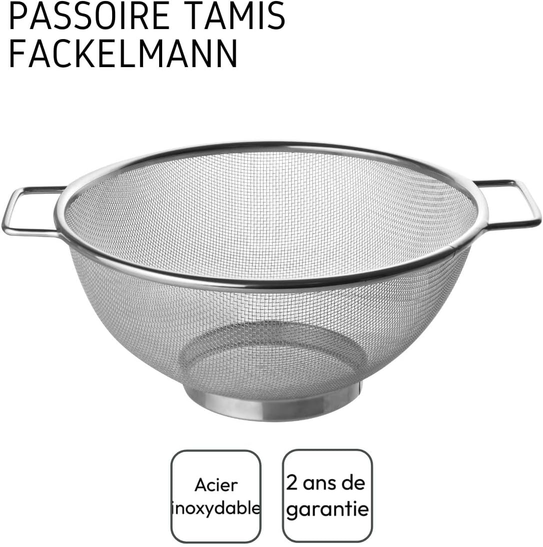 Fackelmann - Tamis inox série 28333 - 26x11,5 cm - acier inoxydable