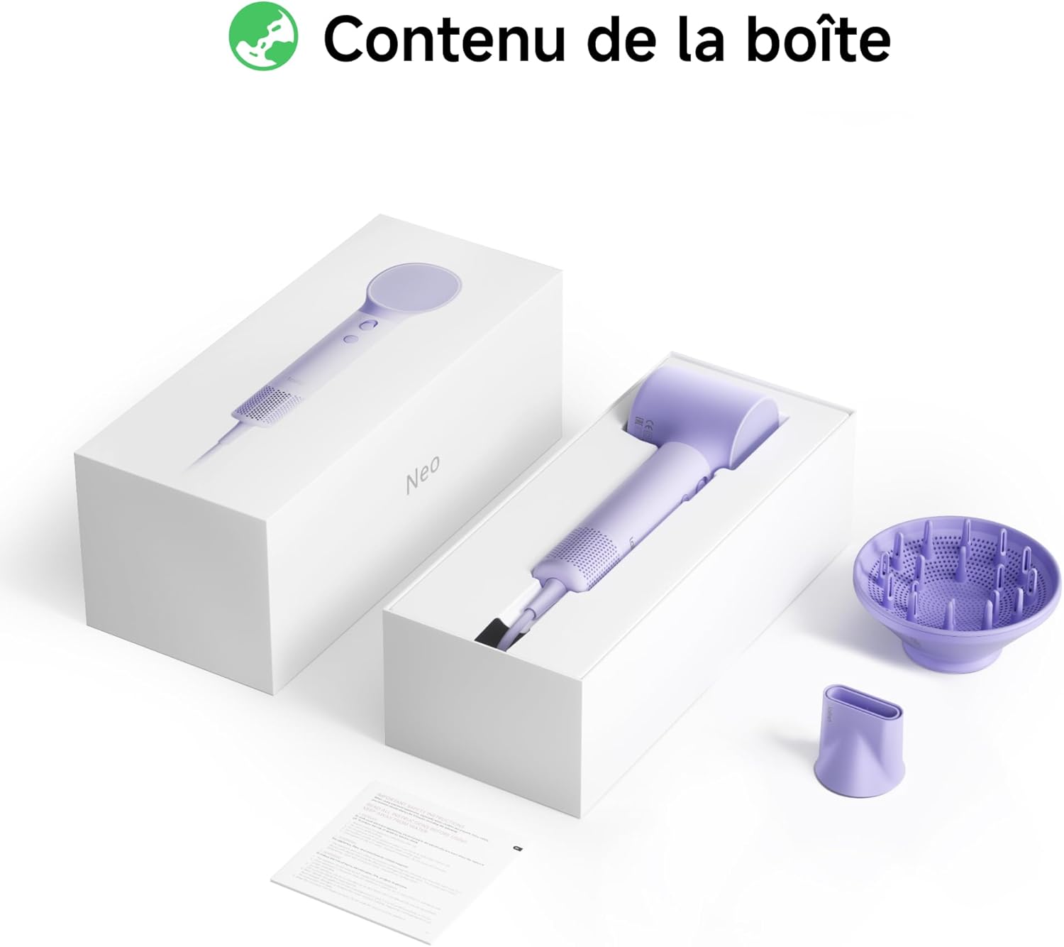 Laifen - Neo - 390g - sèche-cheveux ionique, brushless, 59dB, 2 buses