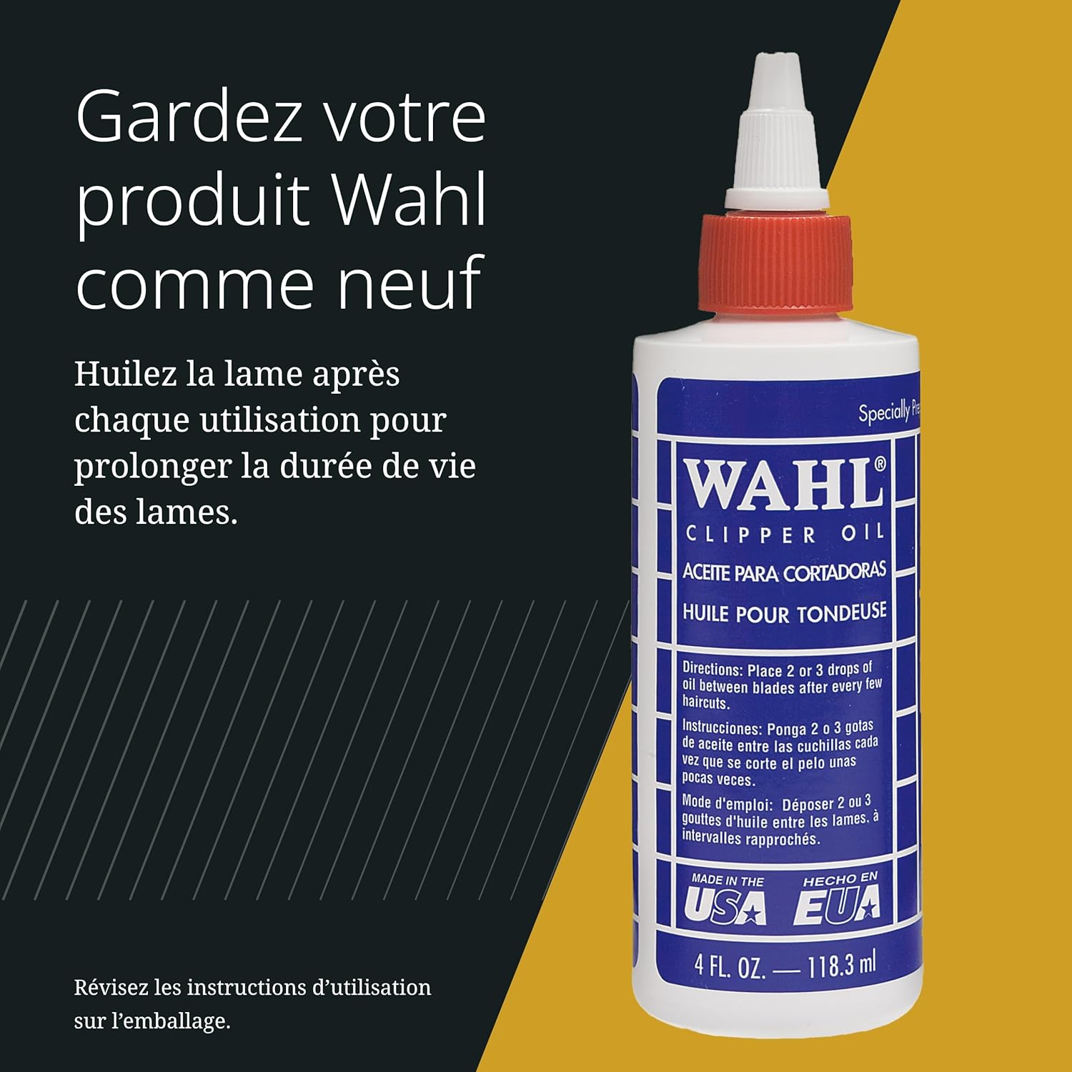 Wahl - Magic Clip Série - tondeuse sans fil, rouge, coupe précise