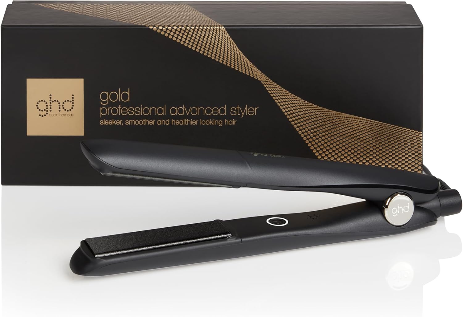 ghd - Gold - lisseur cheveux, design arrondi, 65% brillance, chauffe sans chaleur extrême
