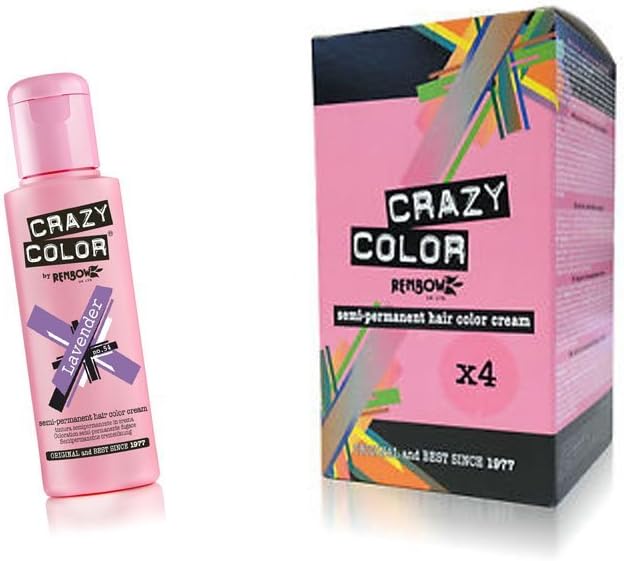Crazy Color - Dye semi-permanent - 100ml - Violet vibrant, taux 4