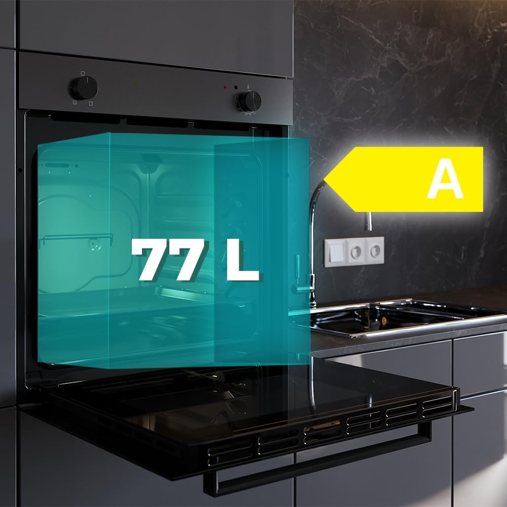 Cecotec - Bolero Hexa, 77L, four multifonction, 2800W, Steam, C126001