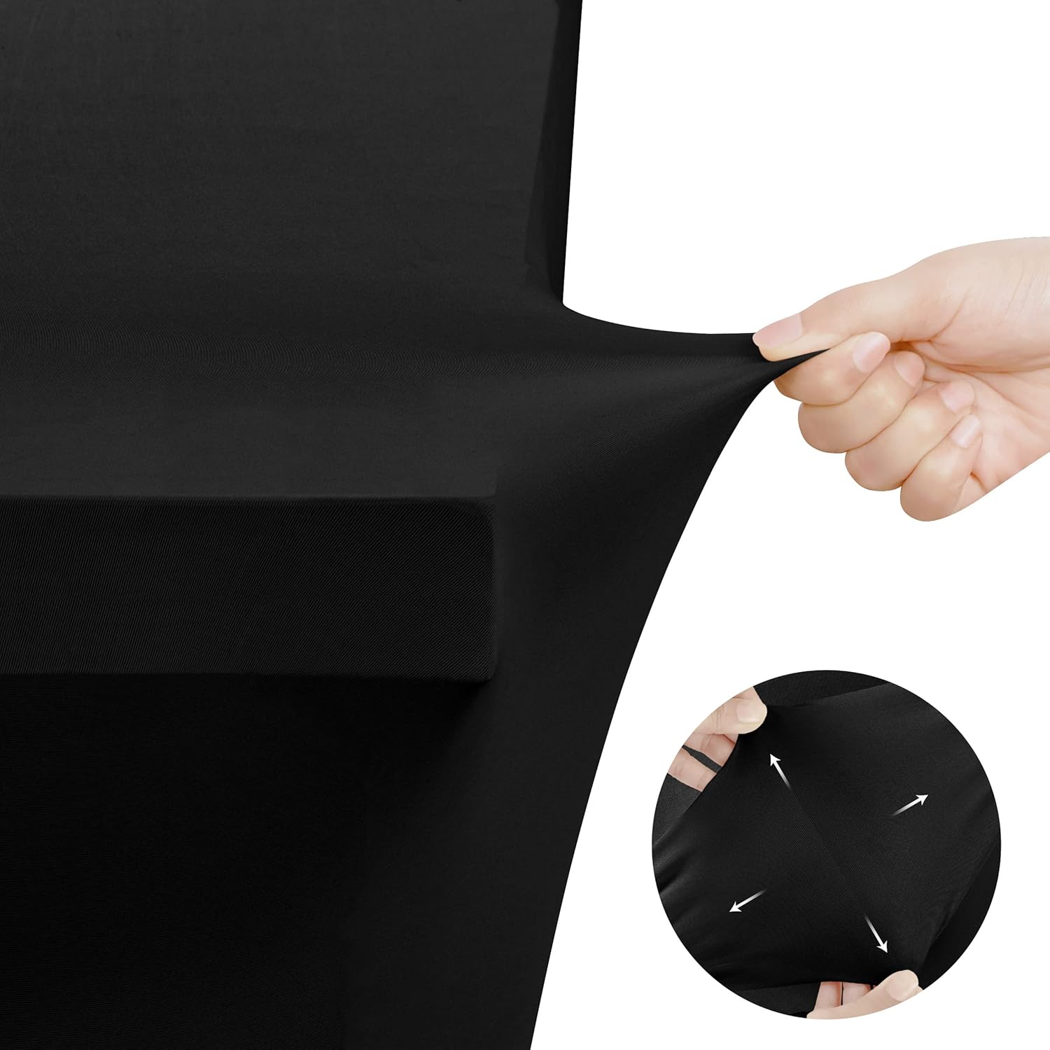 Utopia Kitchen - nappe extensible - 244 cm - polyester spandex, lavable, infroissable, lot de 2