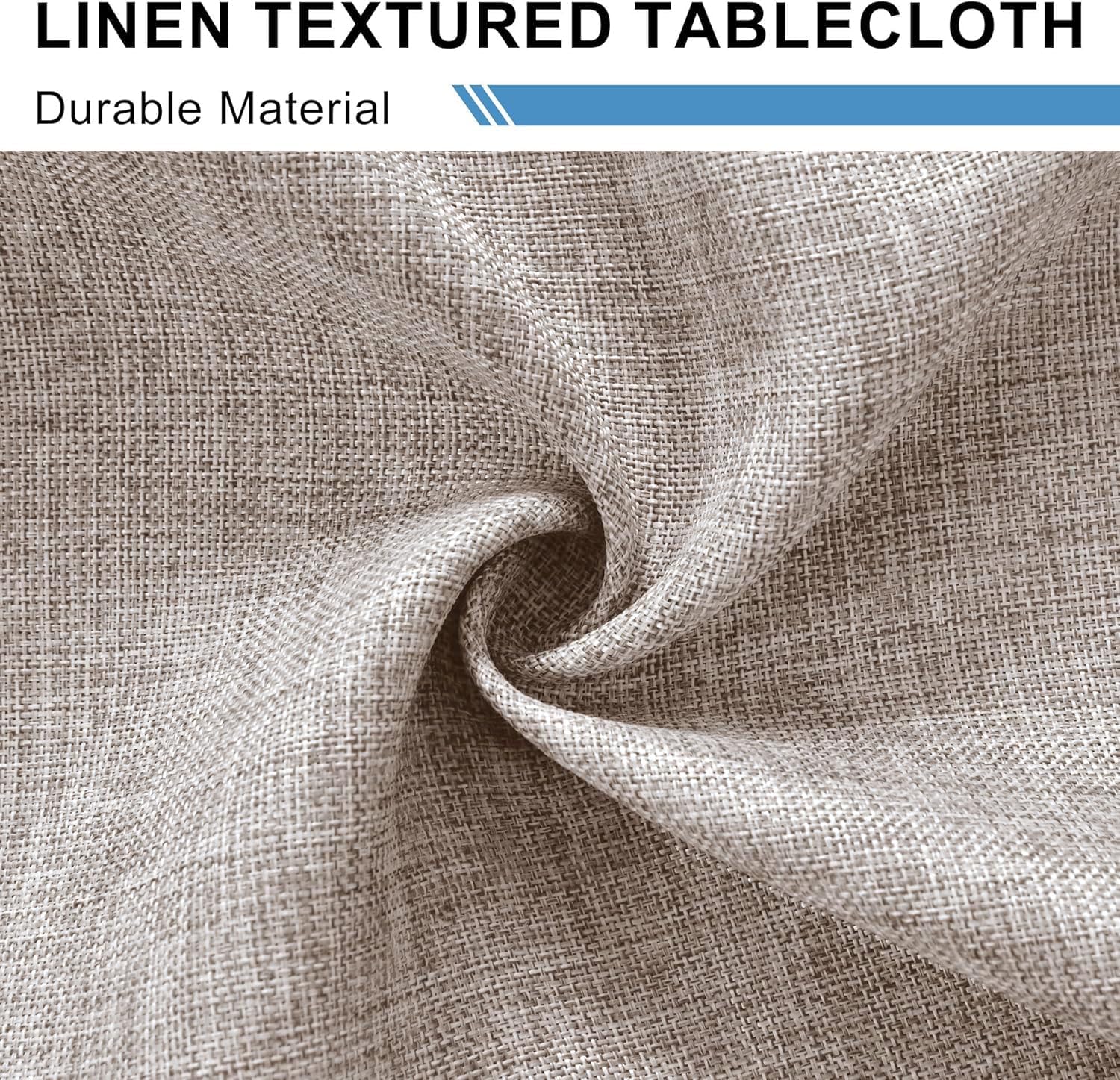 DWCN - nappe imperméable effet lin, lavable, 135x220cm, DWCN