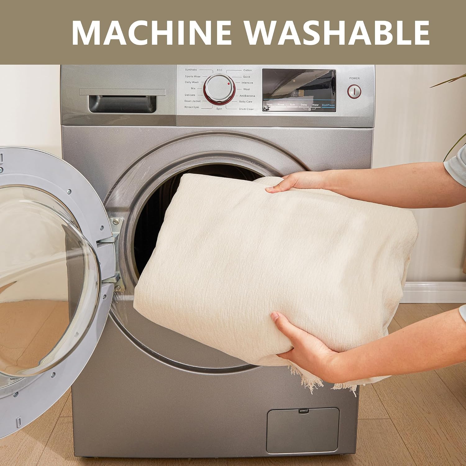 MYSKY HOME - protection canapé - 230x300cm - anti-rayures, beige