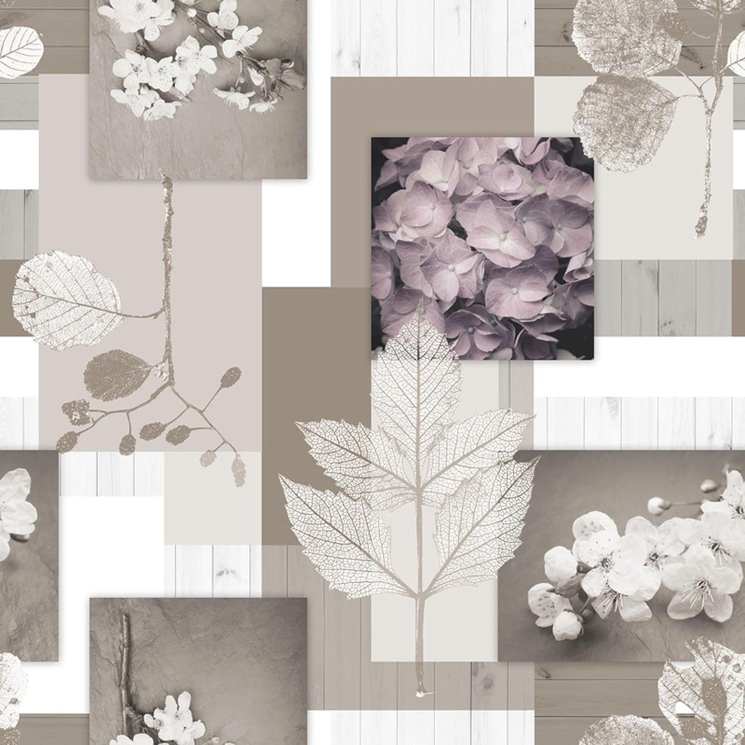 Nappe en toile cirée - Zen Feuilles - 180x140 cm - anti-taches, imperméable