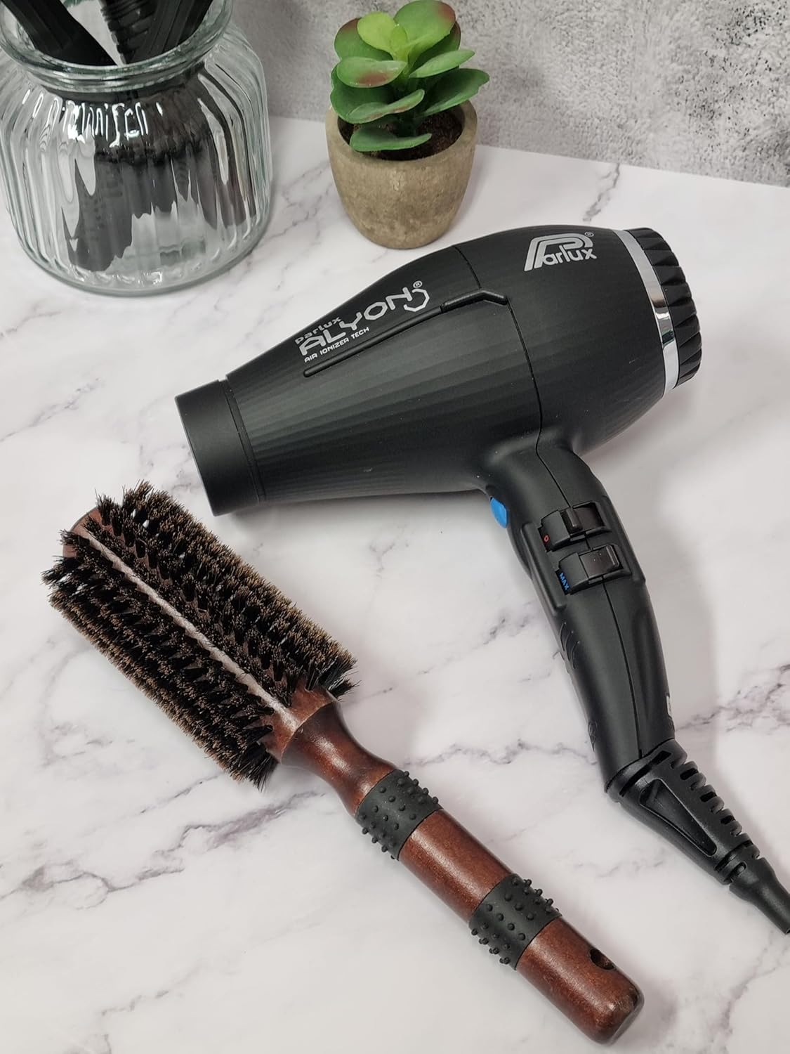 Parlux - sèche-cheveux noir mat - compact, puissance 2100W