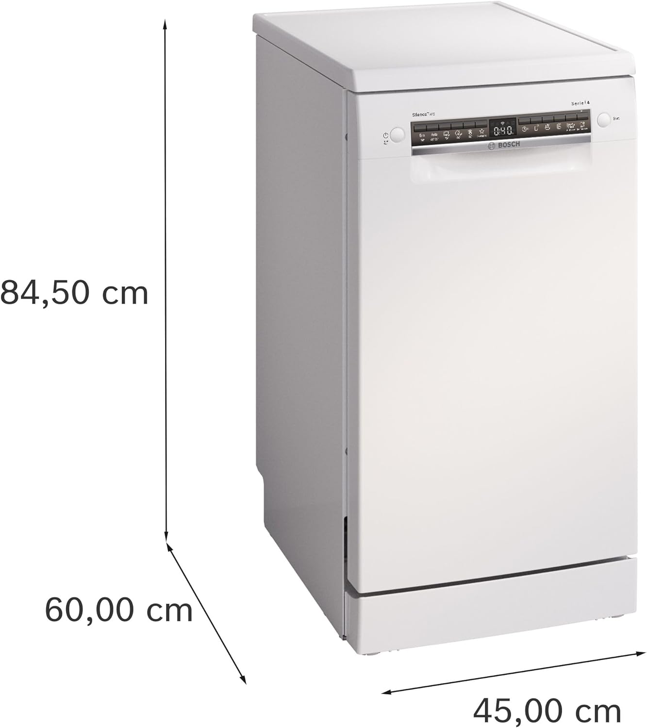 Bosch - Série 4 SPS4EMI17E - 45 cm - acier brossé anti-traces