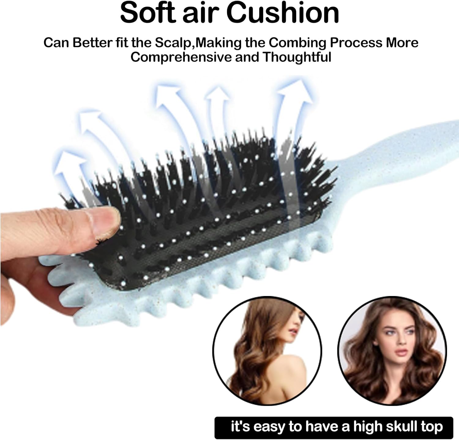 Brosse coiffante - boucleur pour cheveux - 28cm - fixation et réduction frisottis