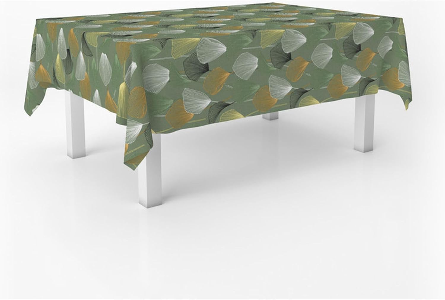 Nappe en toile cirée - rectangulaire - 300x140 cm - anti-taches, imperméable, entretien facile, vert