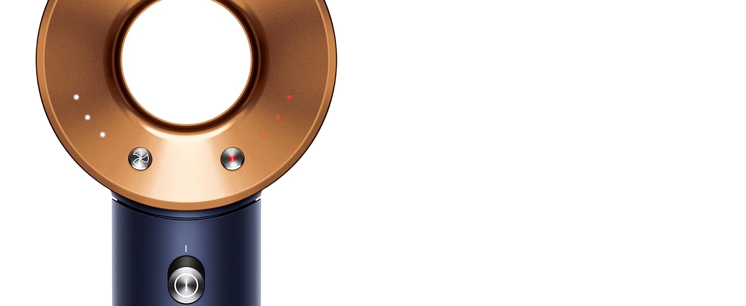 Gros plan sur le sèche-cheveux Dyson Supersonic.