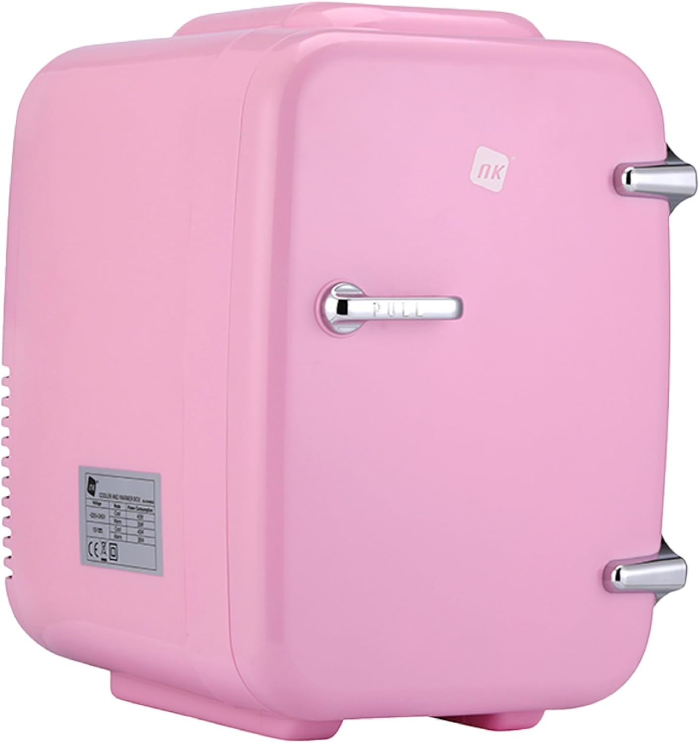 NK - Mini réfrigérateur 4L - portable, froid/chaud, 12V/220V, rose