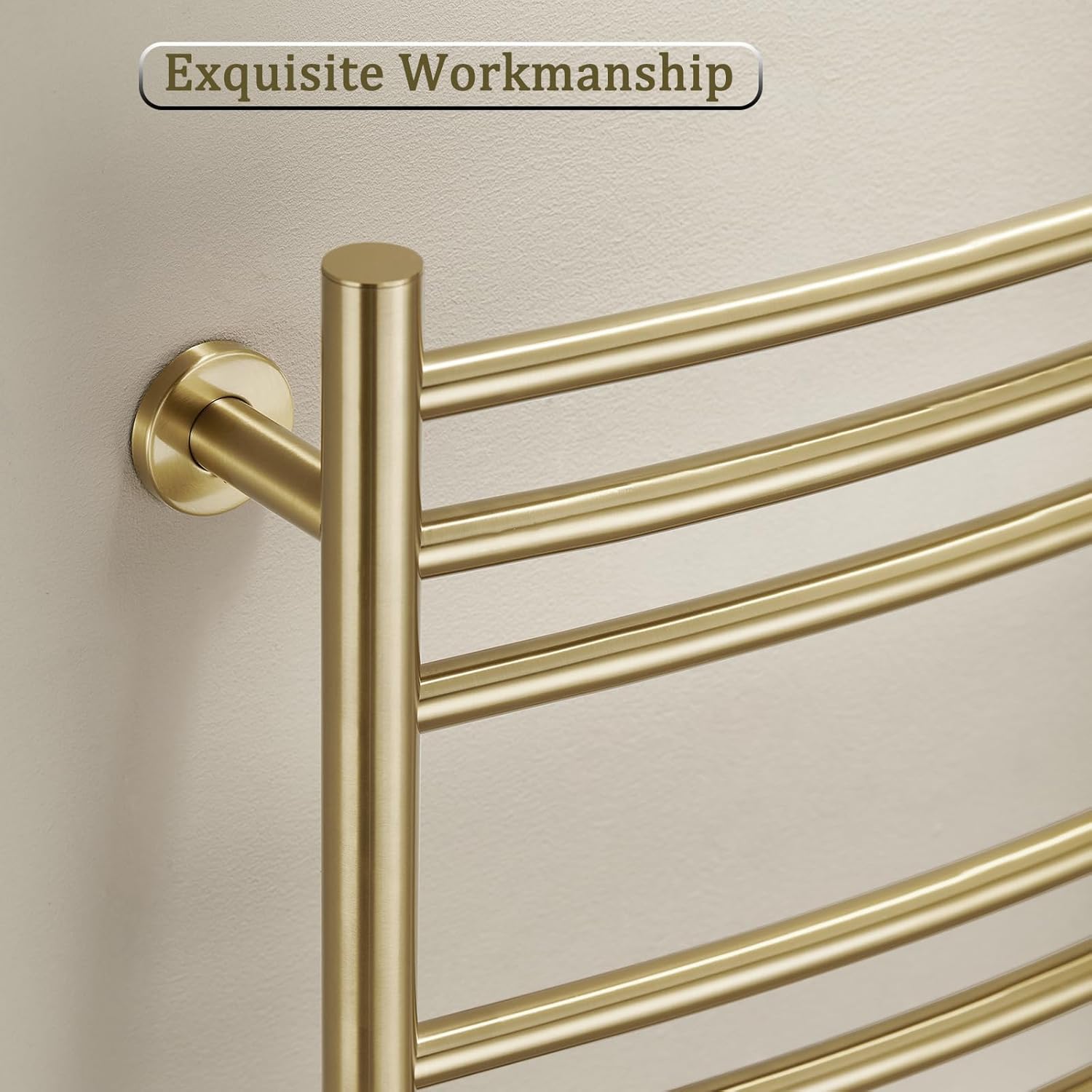 ESOP - sèche-serviette électrique série Or Brossé, 110x60 cm, WiFi, LED, 15 barres, 185W - ESOPSP11060