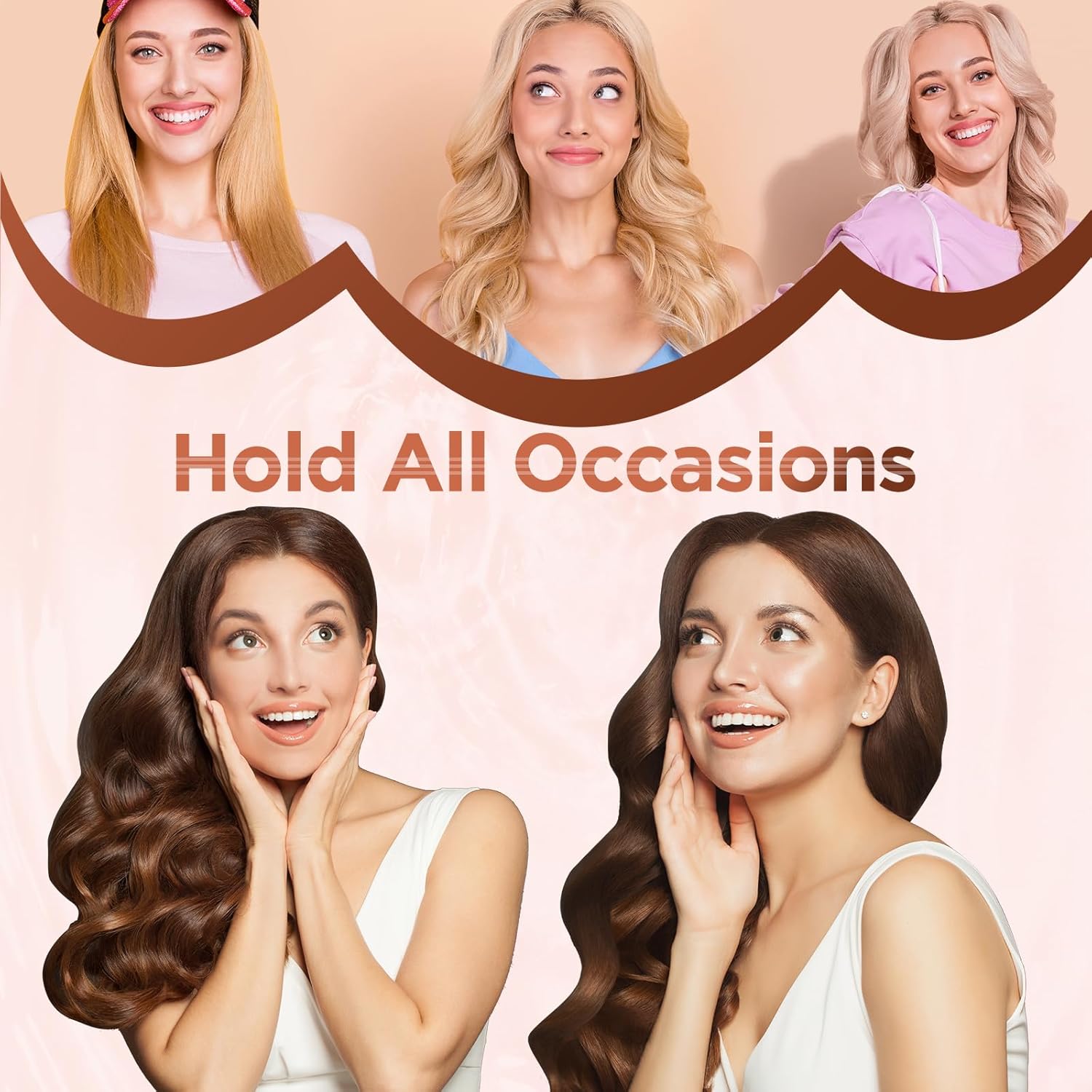 BESTOPE - MIX 5 en 1 - boucles variées, céramique, réglage température