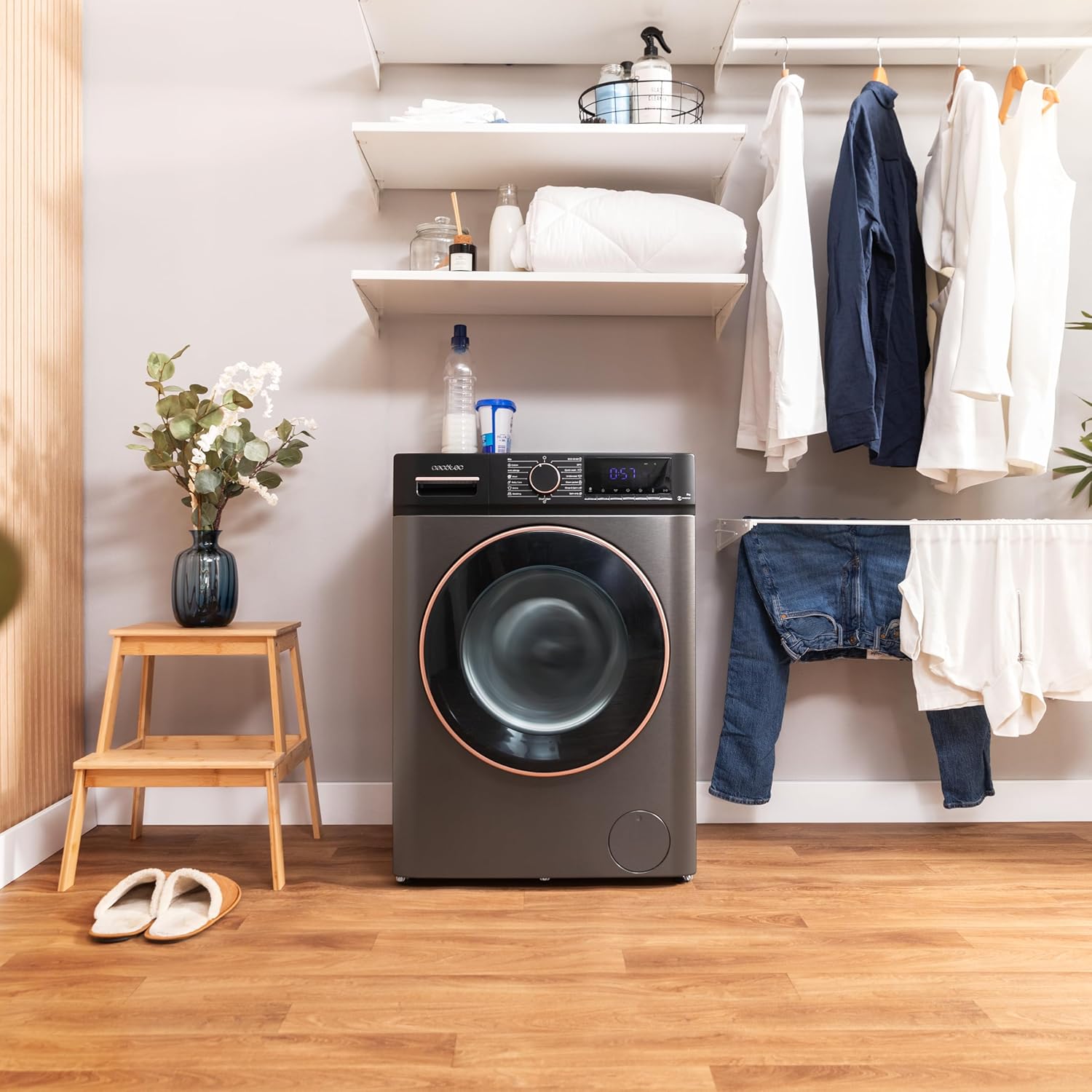 Cecotec - Bolero Dresscode 9610 - frontal 9kg - 1400rpm, vapeur, Inverter Plus