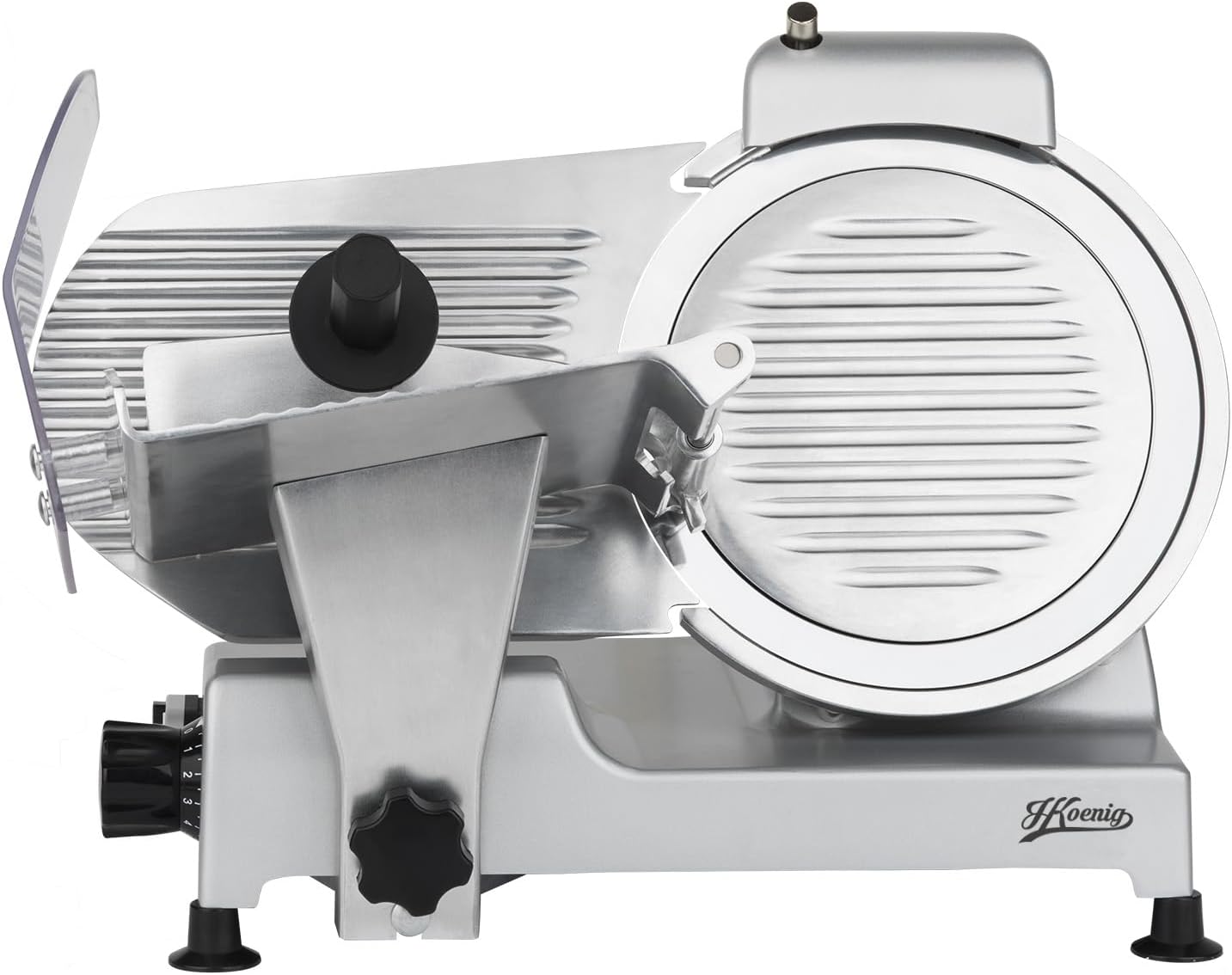 H.Koenig - trancheuse électrique pro - lame 25 cm - coupe 0-12 mm, aiguiseur, MSX250