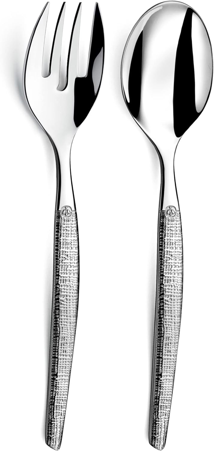 Lou Laguiole - Jet - 50 pièces, 12 pers, acier inox, finition textil