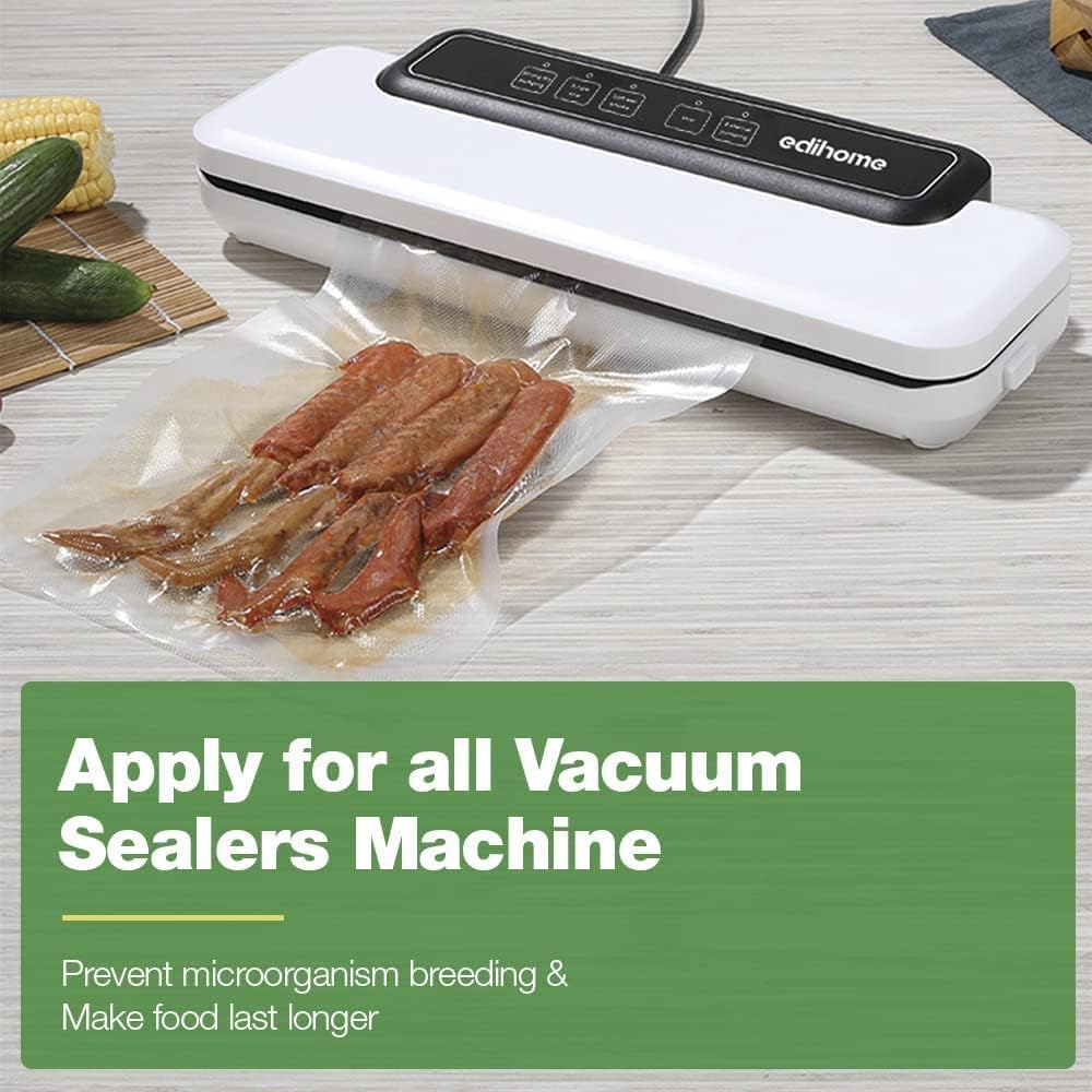 Edihome - rouleau sac sous vide - 28x300cm - sans BPA, lot de 2