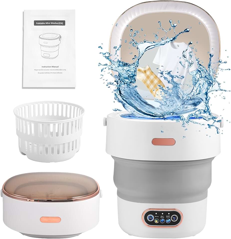 Mini machine à laver portable 13L, 3 modes, tuyau drainage, compact