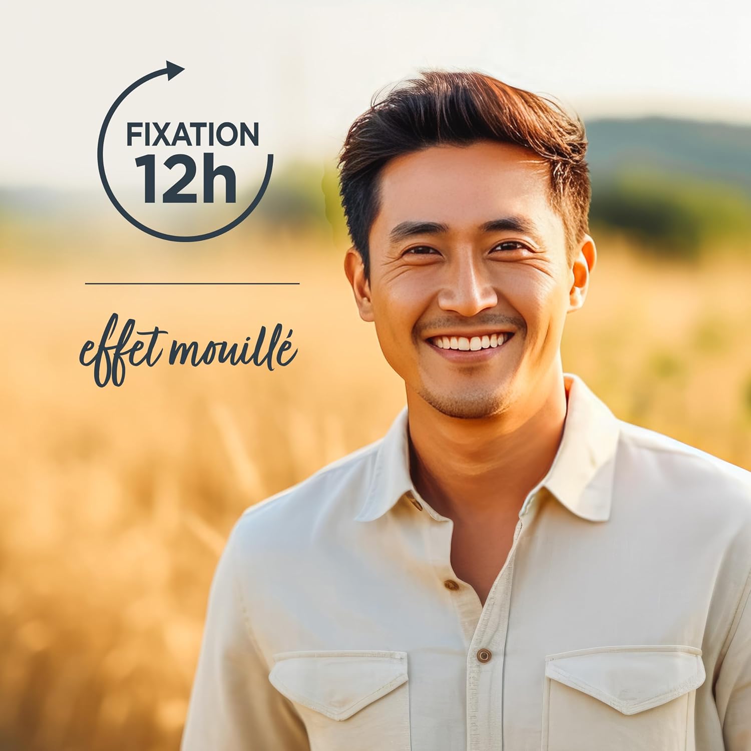 Naturé Moi - Gel coiffant 150ml - tenue 12h, 97% naturel, orge bio