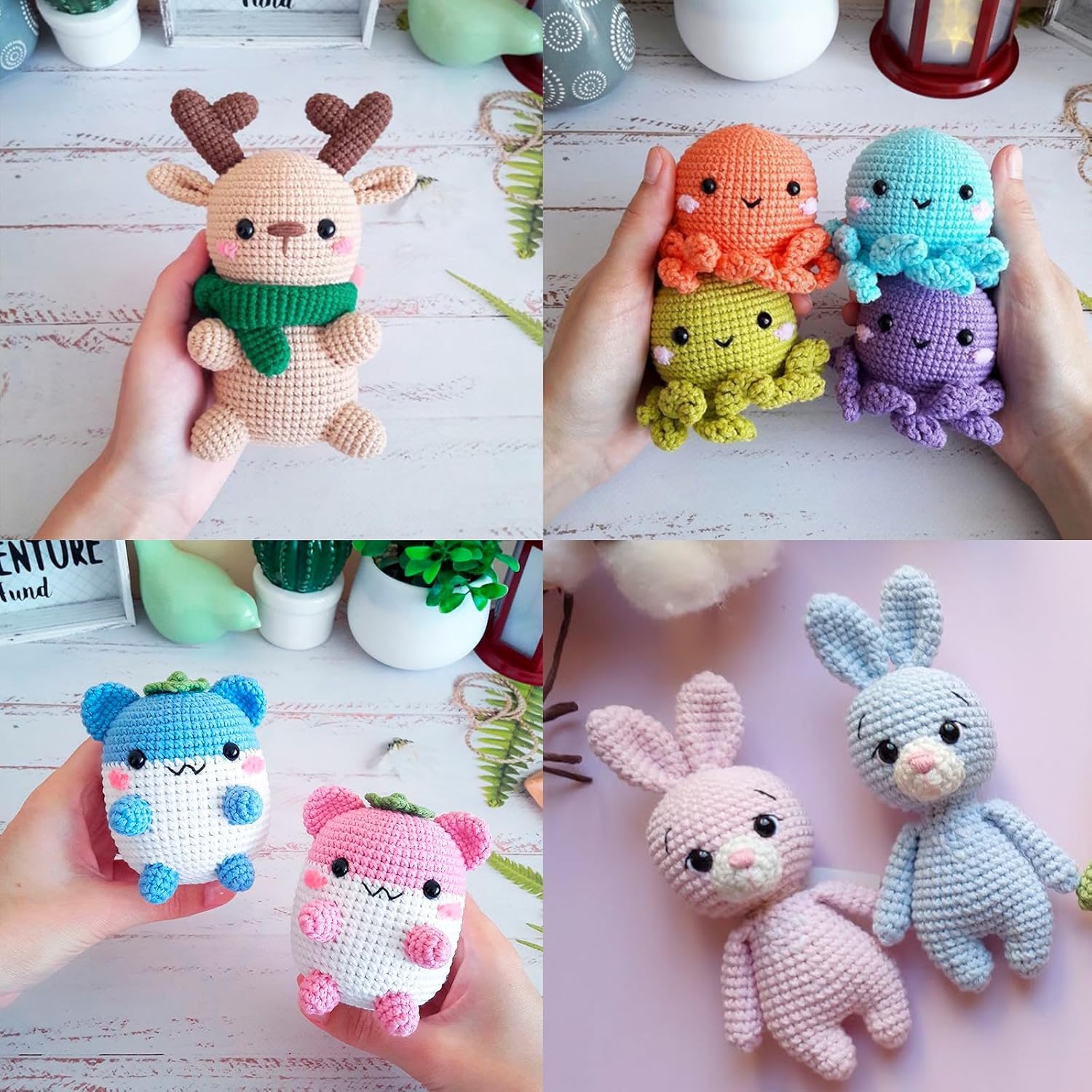 Carehabi - Lot de 752 yeux et nez sécurité 6-14mm pour amigurumi