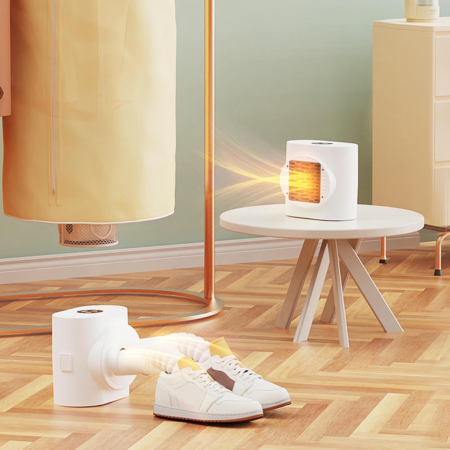 Sèche-linge électrique portable - mini 600W - multifonction 3 en 1, compact, pompe à chaleur