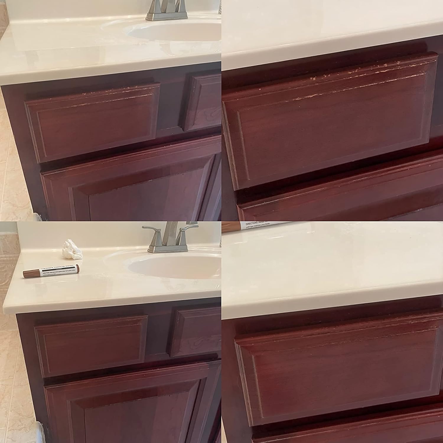 Marqueurs de réparation bois - 21 pièces - retouche meubles, cire, aiguiseur