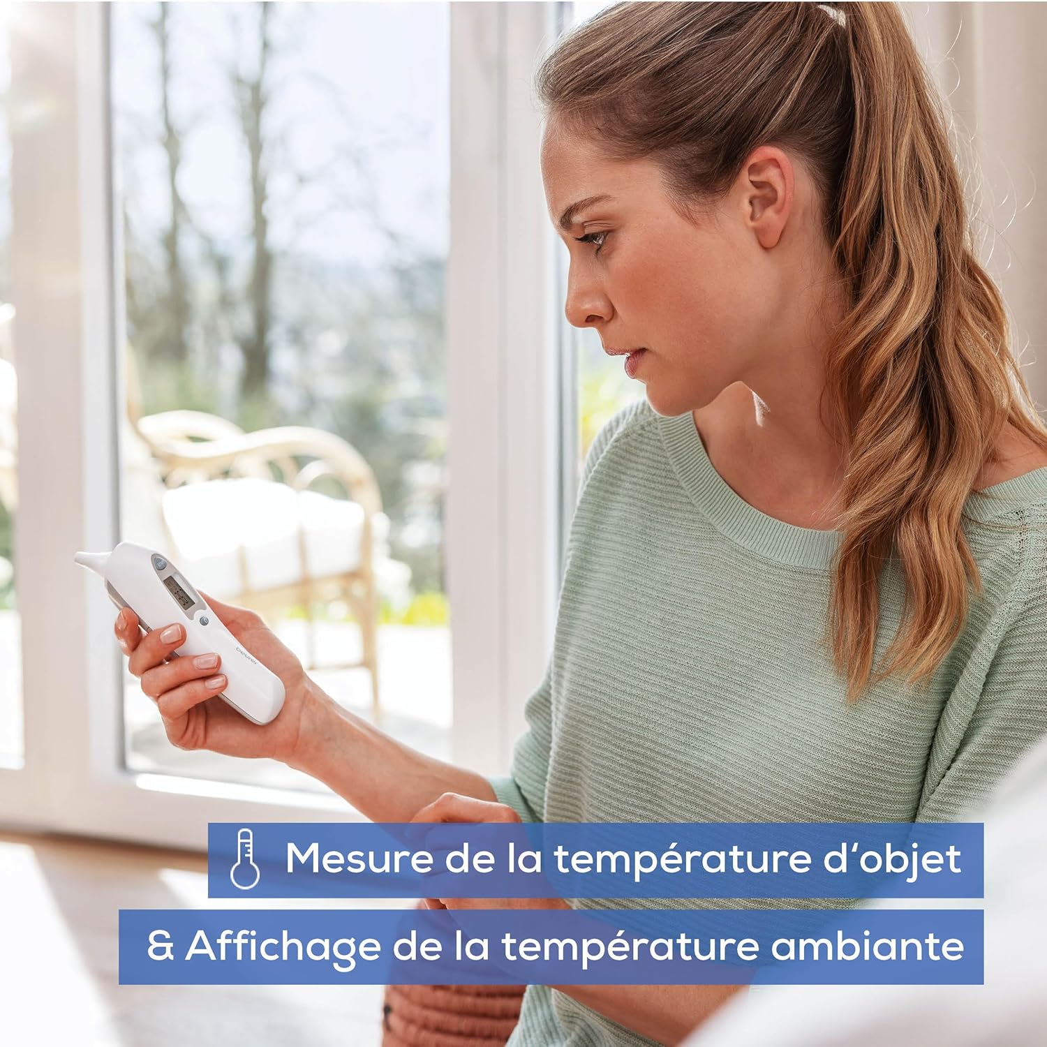 Beurer - FT 58 - thermomètre auriculaire infrarouge, 10 capuchons