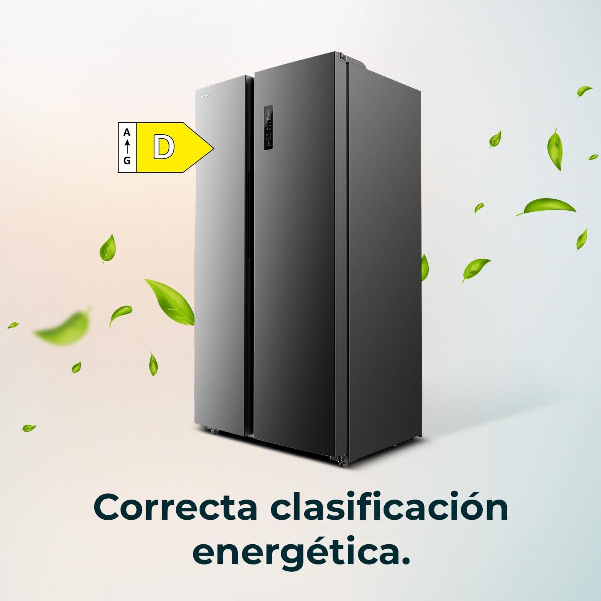 Cecotec - Bolero CoolMarket SBS 562 - 562L - No Frost, LED, porte réversible, mode vacances, inverter - SBS 562