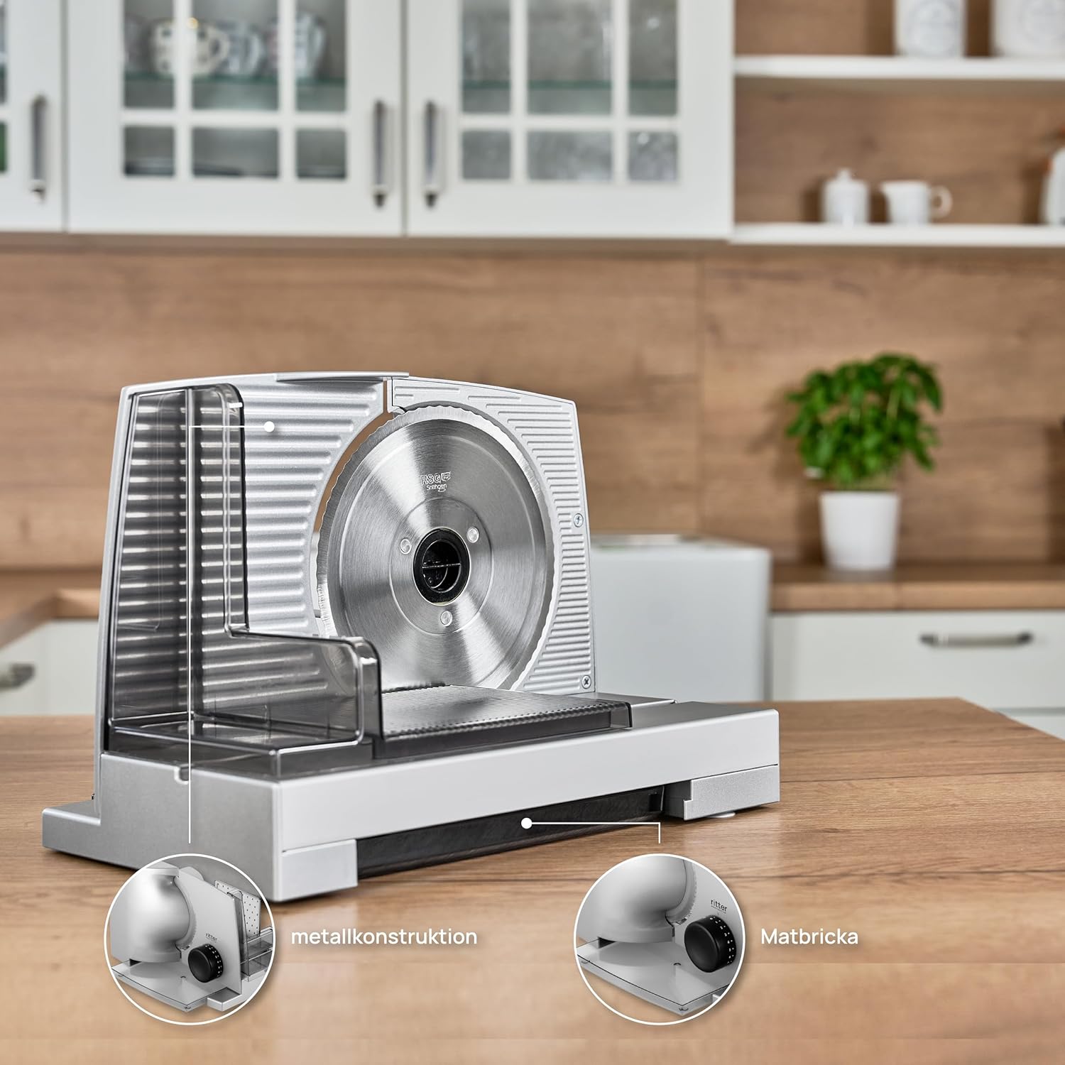 Ritter - Compact 1 - métal - trancheuse électrique universelle, fabriquée en Allemagne