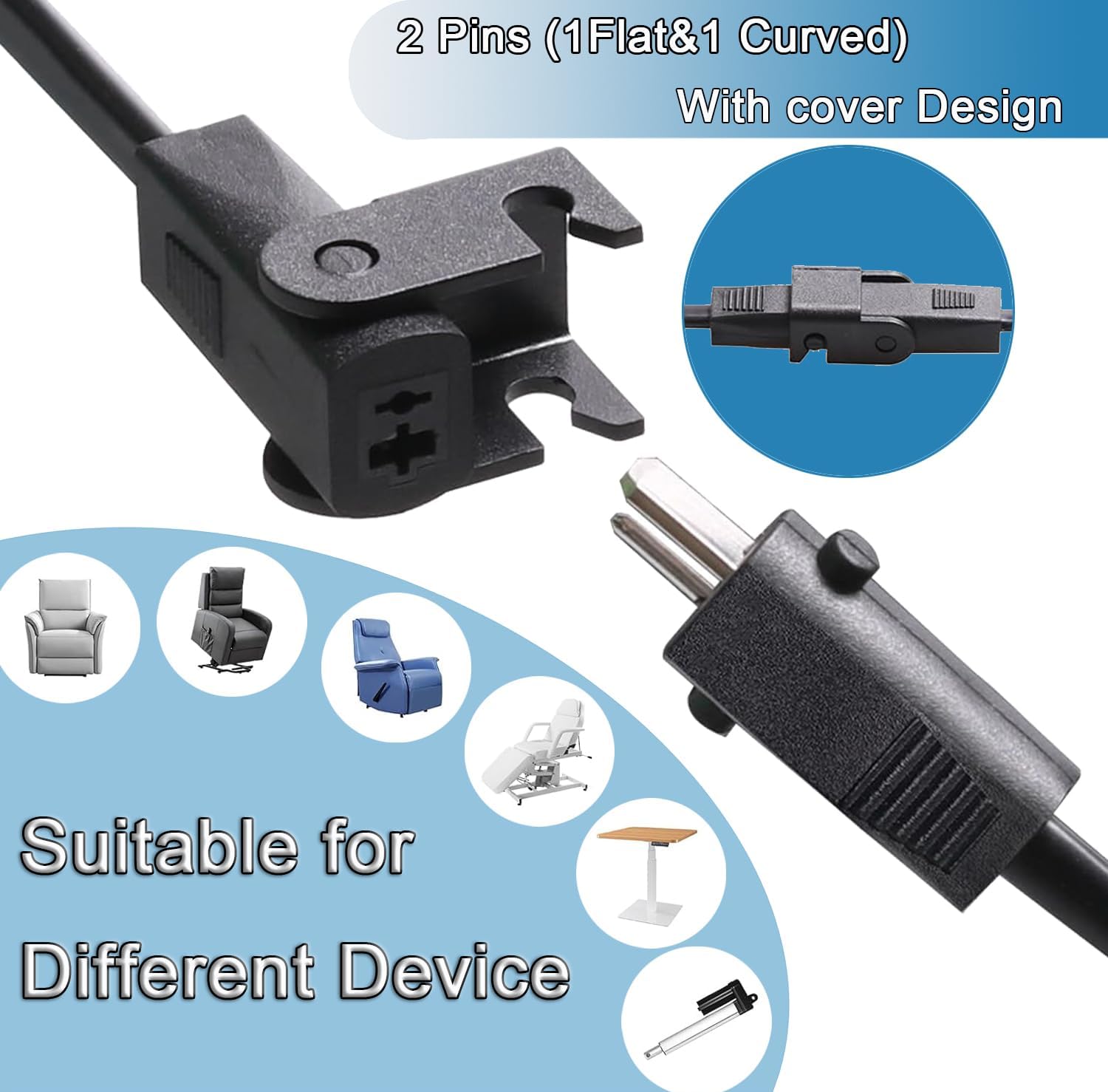 Adaptateur secteur fauteuil inclinable 29V 2A, câble inclus HWX