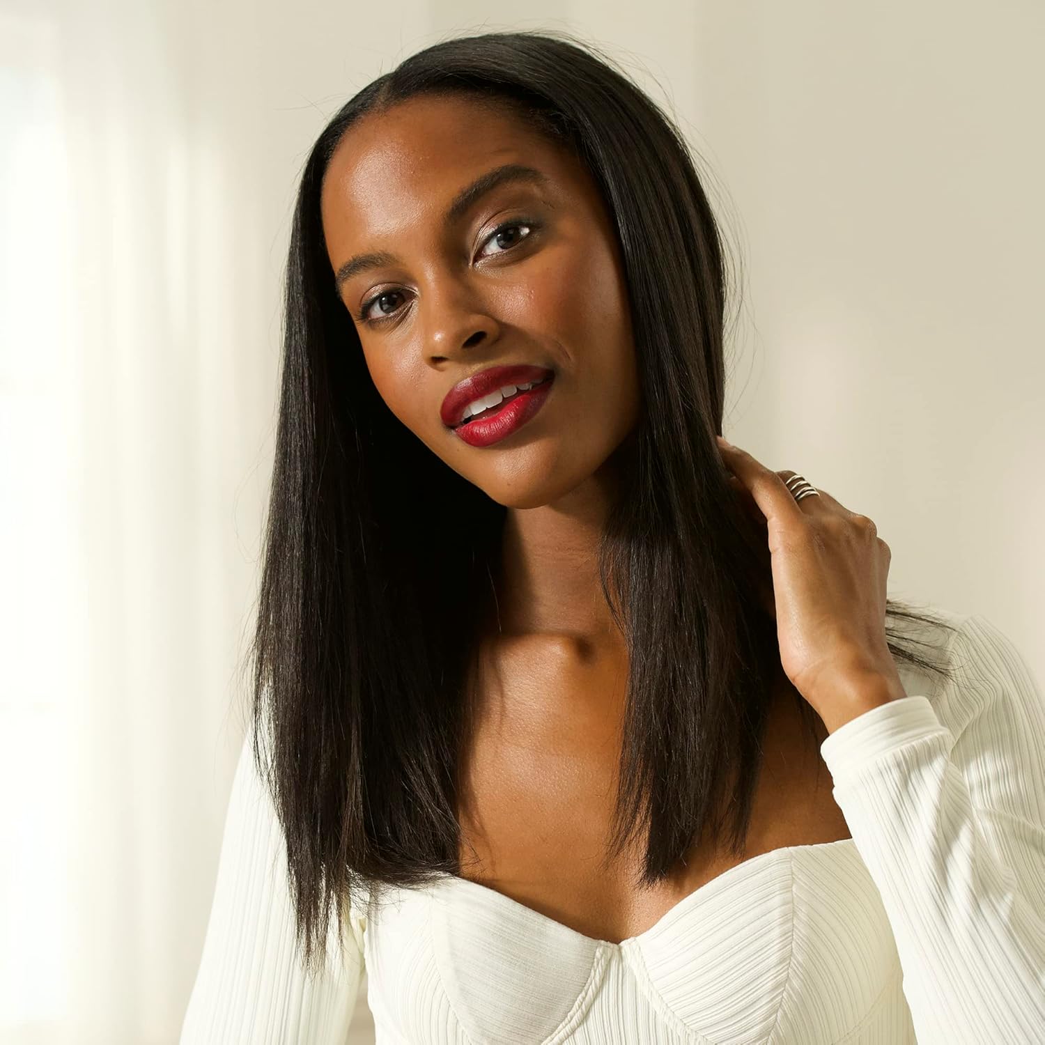 Revlon - SmoothStay 25mm - plaques céramique, huile coco, pochette voyage, température réglable - RVST2211P