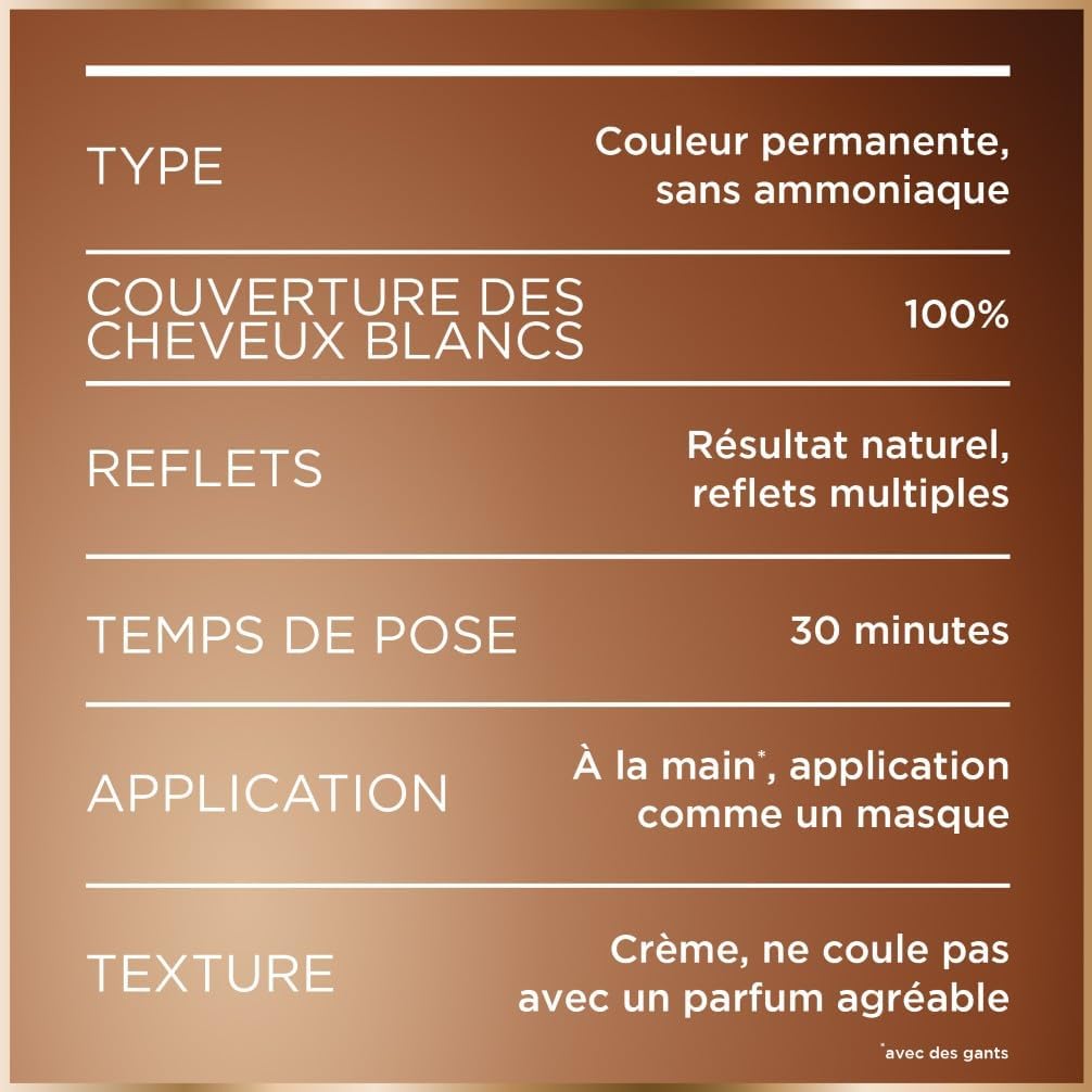 Garnier - Good - Coloration permanente vegan sans ammoniaque - 90% naturel - Châtain Cacao