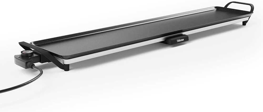 Tristar - plaque de cuisson slim XXL - 100x22 cm - surface extra large, thermostat réglable, antiadhésif, BP-2670