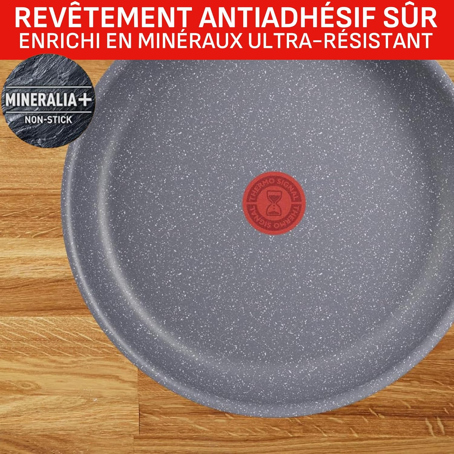 Tefal - Ingenio Natural On - 16/18/20 cm - casseroles induction, poignée amovible, empilables, lave-vaisselle L7669253