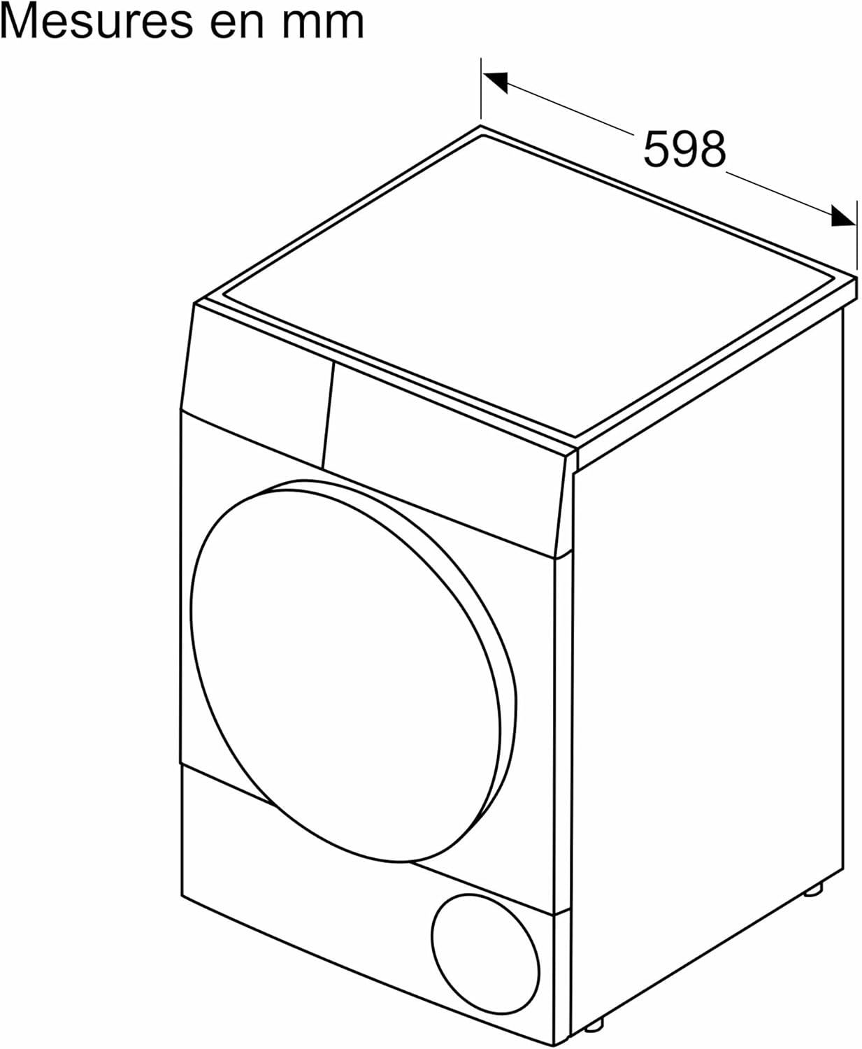 Bosch - Serie 6 - 8 kg, pompe à chaleur, blanc, sèche-linge - WQG133DTFR