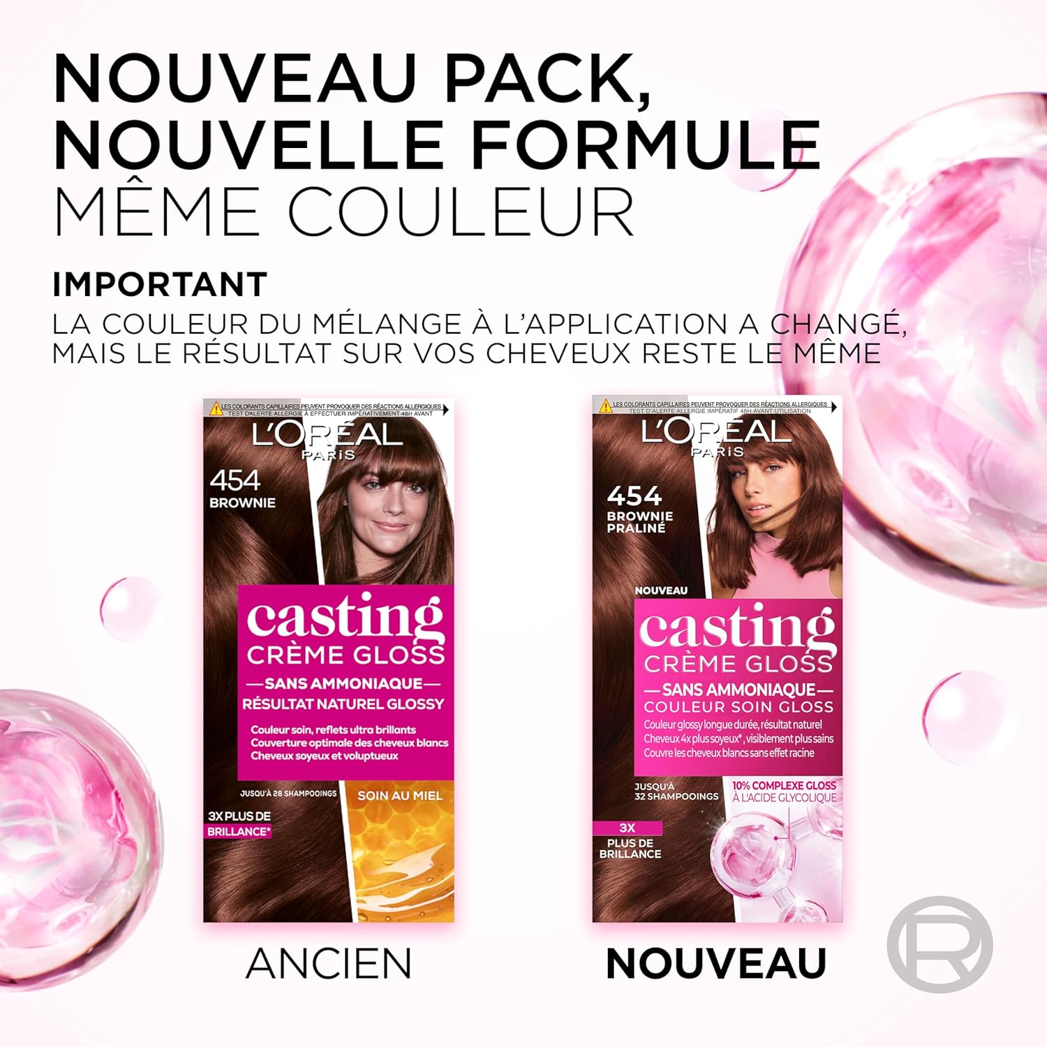L'Oréal Paris - Casting Crème Gloss - coloration semi-permanente soin sans ammoniaque - nuance Chocolat Caramel 603