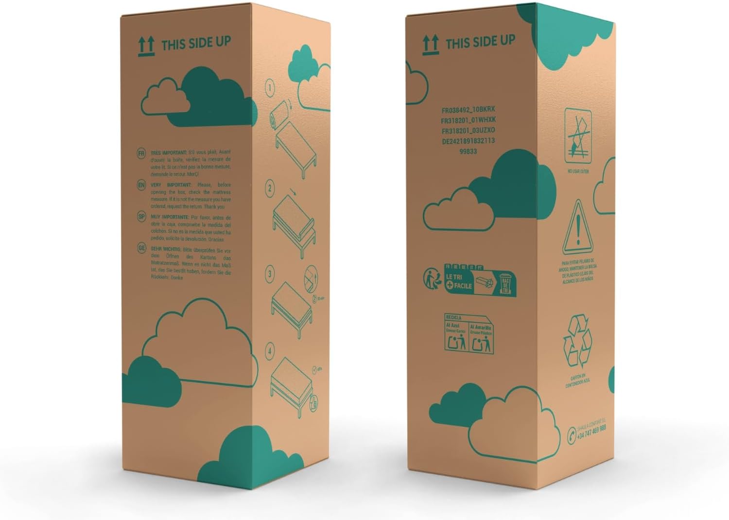 Dormissimo - Orion Confort - 70x190 cm - Matelas mousse 14 cm