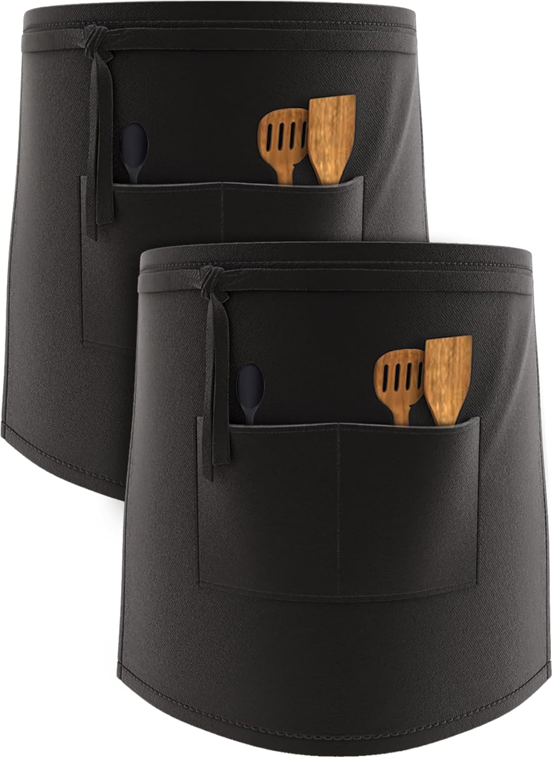 LEFUNDA - Tablier cuisine réglable, 3 poches, étanche, longues lanières, mixte