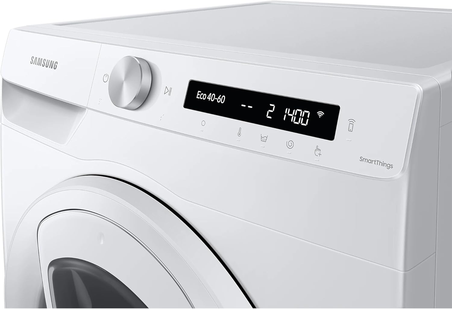 Samsung - Lave-linge Série 5, 9 kg, EcoBubble, AI, classe A - WW90T554DTW/S3
