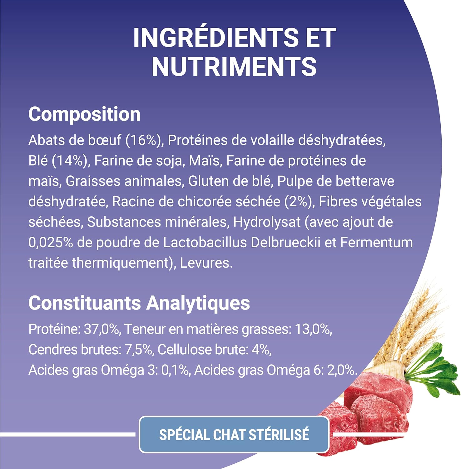 Purina One - Bifensis Stérilisé - 6x1,5kg - Boeuf, immunité, microbiome, système urinaire