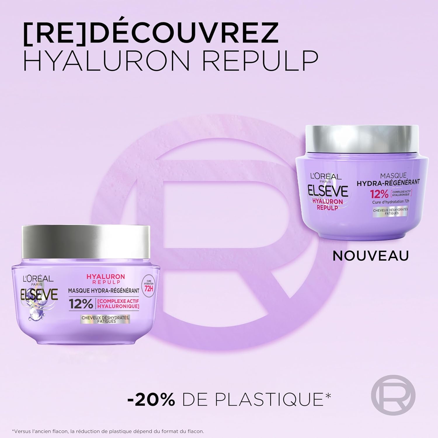 L'Oréal Paris - Elseve Hyaluron Repulp - 310 ml - masque cheveux hydratant 72H à l'acide hyaluronique